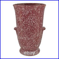 Robinson Ransbottom Late 1930s Vintage Ohio Art Pottery Pink Ceramic Vase 127
