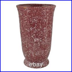 Robinson Ransbottom Late 1930s Vintage Ohio Art Pottery Pink Ceramic Vase 127