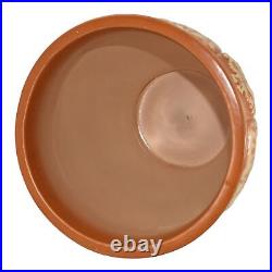 Robinson Ransbottom Ohio 1930s Vintage Art Pottery Orange Ceramic Sand Jar 6