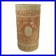 Robinson Ransbottom Ohio Art Pottery Tan And Cream Ceramic Umbrella Stand 67