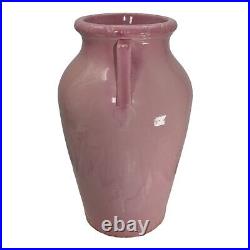 Robinson Ransbottom Ohio Vintage Art Deco Pottery Pink Ceramic Floor Vase 155