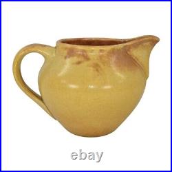 Rookwood 1901 Antique Art Pottery Mottled Brown And Yellow Ceramic Pitcher 51CZ