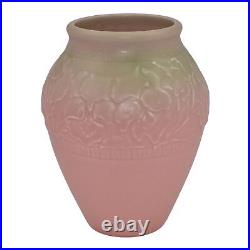 Rookwood 1931 Vintage Art Pottery Green Over Pink Ceramic Vase 6034