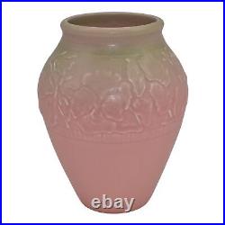 Rookwood 1931 Vintage Art Pottery Green Over Pink Ceramic Vase 6034