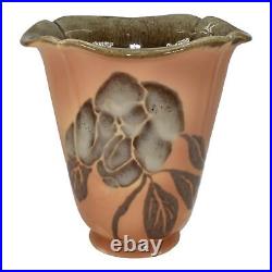 Rookwood 1946 Mid Century Modern Art Pottery Brown Ceramic Vase 6314 Holtcamp