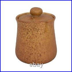 Rookwood Art Pottery 1910 Antique Brown Ceramic Humidor Jar 898
