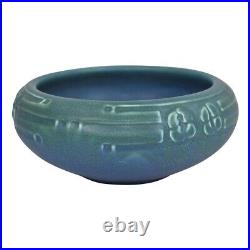 Rookwood Art Pottery 1917 Arts And Crafts Green Blue Incised Ceramic Bowl 2160