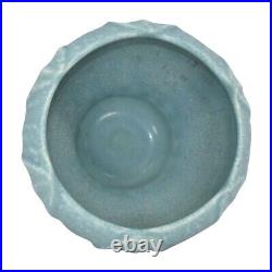 Rookwood Art Pottery 1921 Vintage Matte Blue Six Leaves Ceramic Vase 2358