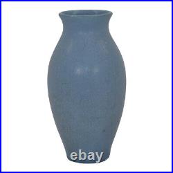 Rookwood Art Pottery 1923 Vintage Arts And Crafts Matte Blue Ceramic Vase 356F
