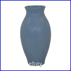 Rookwood Art Pottery 1923 Vintage Arts And Crafts Matte Blue Ceramic Vase 356F