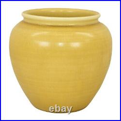 Rookwood Art Pottery 1924 Vintage Art Deco Matte Yellow Ceramic Vase 931