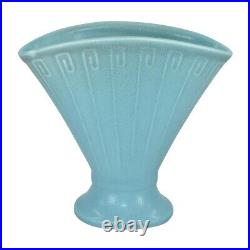 Rookwood Art Pottery 1929 Vintage Art Deco Matte Blue Ceramic Vase 2937