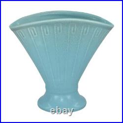 Rookwood Art Pottery 1929 Vintage Art Deco Matte Blue Ceramic Vase 2937