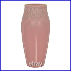 Rookwood Art Pottery 1929 Vintage Art Deco Pink Floral Ceramic Vase 2373