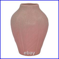 Rookwood Art Pottery 1931 Vintage Art Deco Pink Green Floral Ceramic Vase 6100