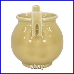 Rookwood Art Pottery 1945 Art Deco Tan Double Handle Ceramic Vase 6887