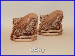 Rookwood Art Pottery Ceramic Rooks Bookends Pair in Mint Condition