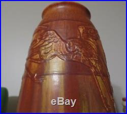 Rookwood Huge 15 Arts and Crafts Ombroso Glaze Vase with Storks Hentschel 1911