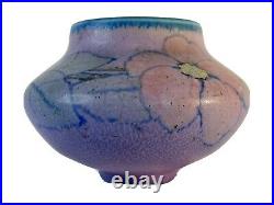 Rookwood Pottery Decorated Matte KJ Katherine Jones 1930 Purple Pink Vase