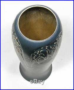 Rookwood Pottery production bamboo 10 vase arts & crafts blue w tan