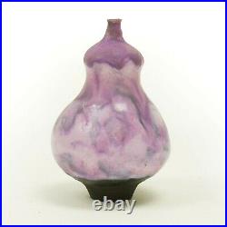 Rose Cabat studio pottery feelie vase mid century modern ceramics mauve pink
