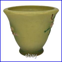 Roseville Apple Blossom Green 1949 Art Pottery Ceramic Flower Pot Planter 356-5