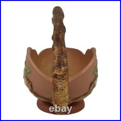 Roseville Apple Blossom Pink 1949 Vintage Art Pottery Ceramic Basket 310-10