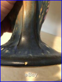 Roseville Art Pottery Blue Wisteria Vase 635-8