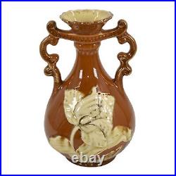 Roseville Assortment Brown 1904 Vintage Art Pottery Ceramic Flower Vase 106