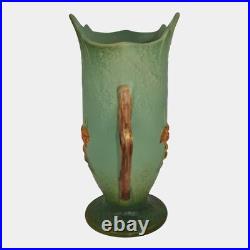 Roseville Bittersweet Green 1951 Vintage Mid Century Modern Pottery Vase 885-10