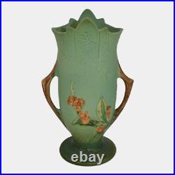 Roseville Bittersweet Green 1951 Vintage Mid Century Modern Pottery Vase 885-10