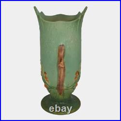 Roseville Bittersweet Green 1951 Vintage Mid Century Modern Pottery Vase 885-10