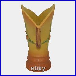 Roseville Bittersweet Yellow 1951 Vintage Art Pottery Ceramic Vase 884-8