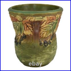 Roseville Blackberry 1932 Vintage Art Pottery Ceramic Flower Vase 573-6