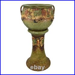 Roseville Blackberry 1932 Vintage Art Pottery Ceramic Jardiniere Pedestal 623-10