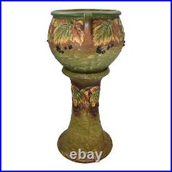 Roseville Blackberry 1932 Vintage Art Pottery Ceramic Jardiniere Pedestal 623-10
