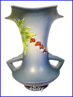 Roseville Bleeding Heart 1940 Vintage Art Deco Pottery Pink Ceramic Vase 969-8