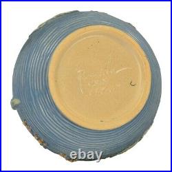 Roseville Bushberry 1941 Art Pottery Blue Ceramic Jardiniere Planter 657-6
