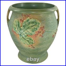 Roseville Bushberry 1941 Vintage Art Pottery Green Ceramic Sand Jar 778-14