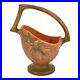 Roseville Bushberry Russet 1941 Vintage Art Pottery Ceramic Basket 369-6