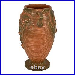 Roseville Bushberry Russet 1941 Vintage Art Pottery Ceramic Flower Vase 35-9
