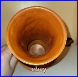 Roseville Bushberry Russet 1941 Vintage Art Pottery Ceramic Vase 34-8 MCM Handle
