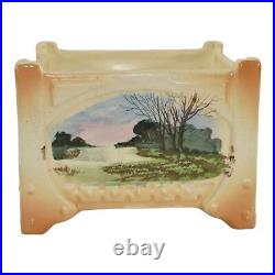 Roseville Ceramic Design 1916 Antique Art Pottery Dutch Landscape Planter 203