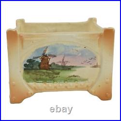 Roseville Ceramic Design 1916 Antique Art Pottery Dutch Landscape Planter 203