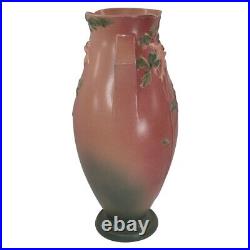 Roseville Columbine 1941 Vintage Art Deco Pottery Pink Ceramic Vase 27-16