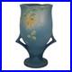 Roseville Columbine Blue 1941 Mid Century Modern Art Pottery Ceramic Vase 22-9