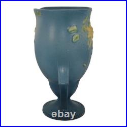 Roseville Columbine Blue 1941 Mid Century Modern Art Pottery Ceramic Vase 22-9