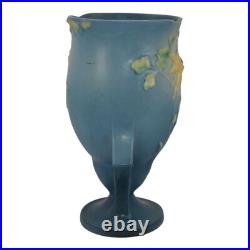 Roseville Columbine Blue 1941 Mid Century Modern Art Pottery Ceramic Vase 22-9
