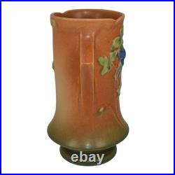 Roseville Columbine Brown 1941 Mid Century Modern Art Pottery Ceramic Vase 20-8
