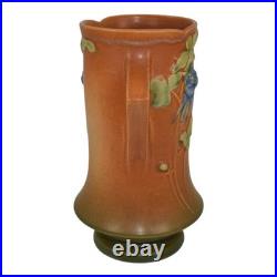 Roseville Columbine Brown 1941 Mid Century Modern Art Pottery Ceramic Vase 20-8